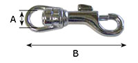 205Z Round Swivel Bolt Snap Hooks - 2