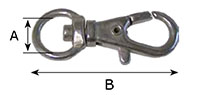 240Z and 242Z Round Swivel Lanyard Snap Hooks - 2