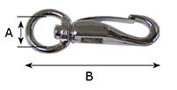 334Z Round Swivel Spring Snap Hooks - 2