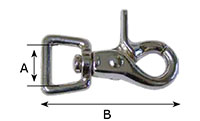 5015Z-L Square Swivel Light Trigger Snap Hooks - 2