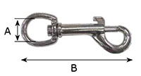 5025Z Round Swivel Bolt Snap Hooks - 2