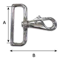 9001Z Square Swivel Quick Snap Hooks - 2