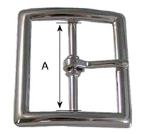 899Z Contoured Center Bar Buckles - 2