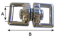 179Z Square Eye Double End Swivels - 2