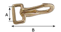 56B Rigid Square Eye Quick Snap Hooks - 2