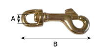 98B Round Swivel Bolt Snap Hooks - 2