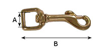 0170B Square Swivel Bolt Snap Hooks - 2