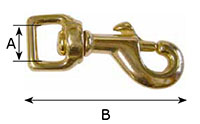 017B Square Swivel Bolt Snap Hooks - 2