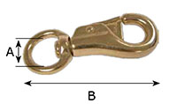 3142B Round Swivel Bull Snap Hooks - 2