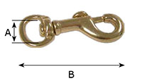 350B Oval Swivel Bolt Snap Hooks - 2