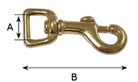 350B Square Swivel Bolt Snap Hooks - 2