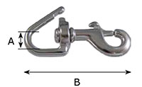 2255B Open Eye Swivel Bolt Snap Hooks - 2