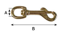 5025B Round Swivel Bolt Snap Hooks - 2