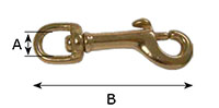 5045B Round Swivel Bolt Snap Hooks - 2