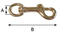 5055B Round Swivel Bolt Snap Hooks - 2