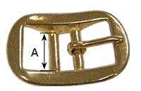 5706HB Heavy Double Bar Halter Buckles - 2