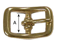 9481B Concave Center Bar Buckles - 2