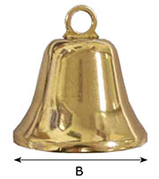 6186SB Brass Liberty Bells - 2