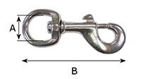 225HM Heavy Round Swivel Bolt Snap Hooks - 2