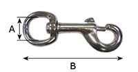 225MJ Jumbo Round Swivel Bolt Snap Hooks - 2