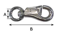 3142M Round Swivel Bull Snap Hooks - 2