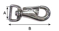 3142M Square Swivel Bull Snap Hooks - 2