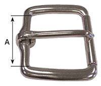 10860SS Flat Roller Buckles - 2