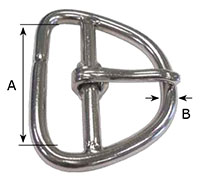 19090SS Double Bar Girth Buckles - 2