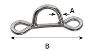 260-1 Welded Tie Down Dee Rings - 2