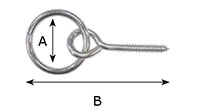 R1 Screw Eye and Rings - 2