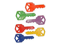 Plastic Key Beads