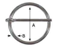 10870ST Ring Buckles with Tongue Girth - 2