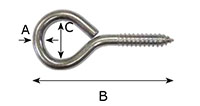 263ST Screws Eye Bolts - 2