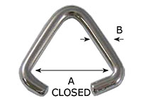 4520ST Unwelded Dee Triangle Loops - 4