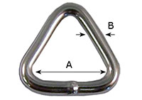 4520ST Welded Dee Triangle Loops - 2