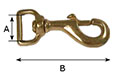 017HB Square Swivel Heavy Bolt Snap Hooks - 2