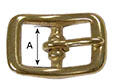 9481B Concave Center Bar Buckles - 2