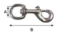 225HM Heavy Round Swivel Bolt Snap Hooks - 2