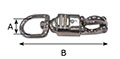 2002M Round Swivel Panic Snap Hooks - 2