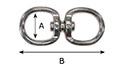 175M and 175HM Round Eye Double End Swivels - 2