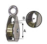 0174M Rigid Round Eye Single Wheel Pulleys - 2