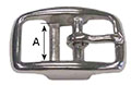 147SS Round Corner Double Bar Buckles - 2