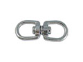 3/8, 1/2, 5/8 Inch (in) Inside Width (A) Nickel Plated Finish Round Eye Double End Swivel