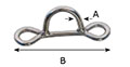 260-1 Welded Tie Down Dee Rings - 2