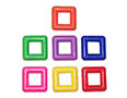 7301 Plastic Square Beads