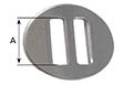 5387 Stamped Steel Heavy Oval Slides - 2