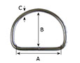 3250ST Welded Dee Rings - 2