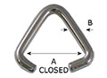 4520ST Unwelded Dee Triangle Loops - 4